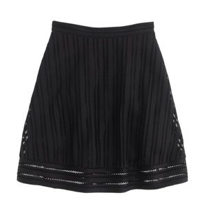 J.CREW striped eyelet lace skirt high waist